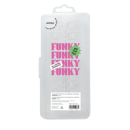 Funky Gel Tips NATURAL ADORE