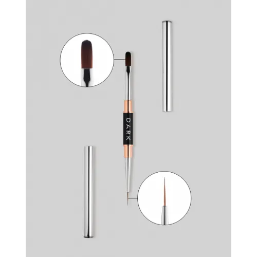 DARK Brush double-sided black matte (liner 10 mm + gel 12 mm)