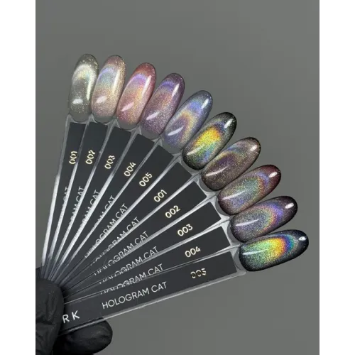 Dark Gel Polish Hologram cat 01, 6 ml