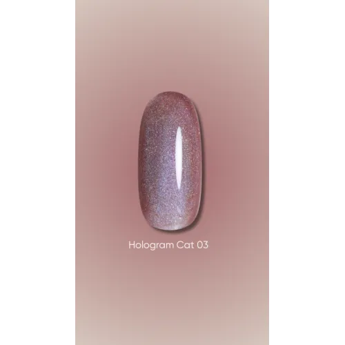 Dark Gel Polish Hologram cat 03, 6 ml