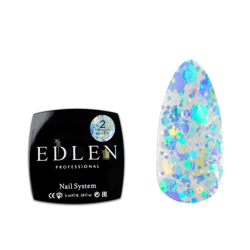 Confetti Glitter №02 Edlen 5 ml