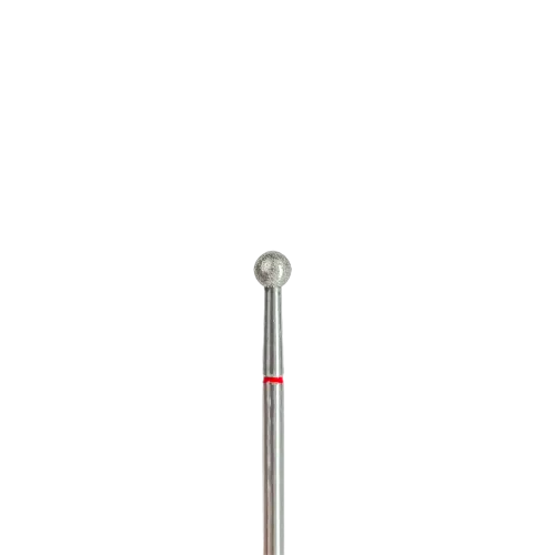 Diamond nail drill bit, Ball, red, 040, EDLEN