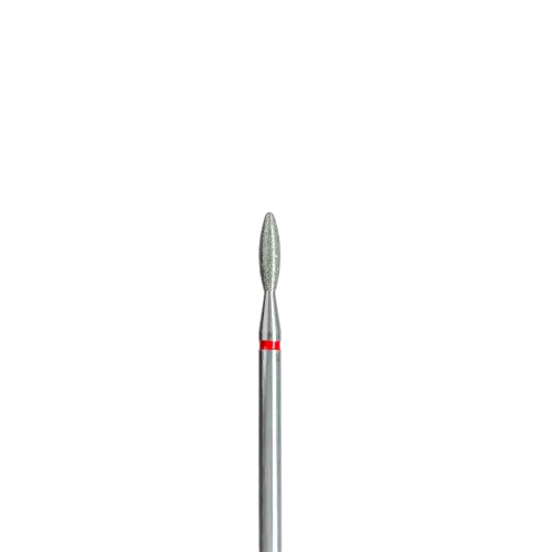 Diamond nail drill bit, Flame, Red Blunt end, 023, EDLEN