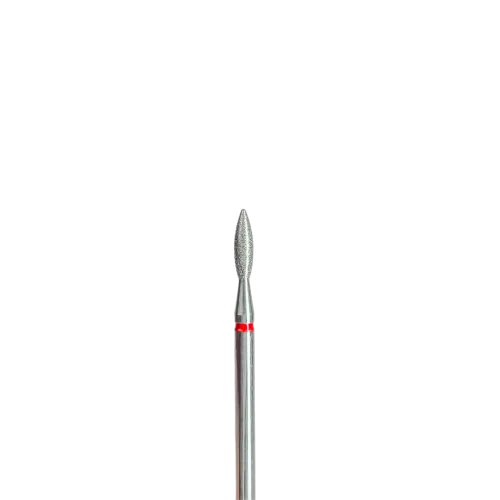 Diamond nail drill bit, Flame, Red Point end, 023, EDLEN