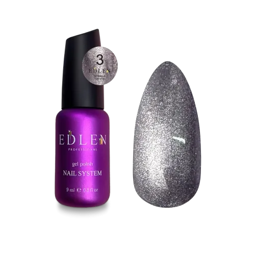 Гель-лак Sparkle cat №3 Edlen, 9 мл