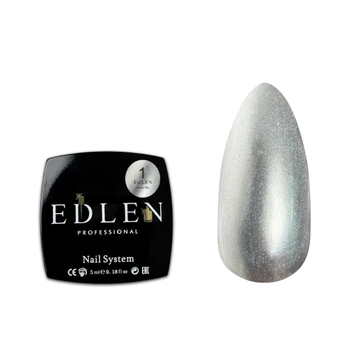 Gel paint Metal Gel №01 Silver Edlen 5 ml