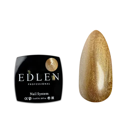 Gel paint Metal Gel №02 Gold Edlen 5 ml