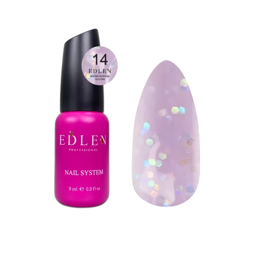 Water Acrygel Glitter Edlen 9 мл №14