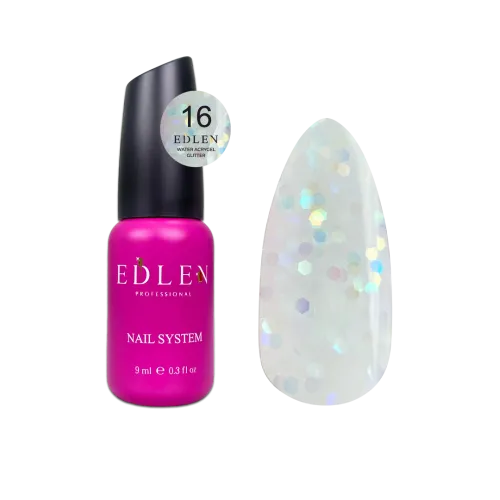 Water Acrygel Glitter Edlen 9 мл №16
