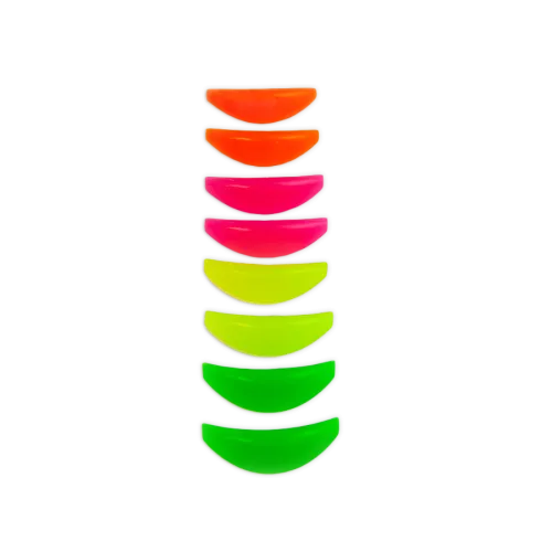 Silicone multi-colored eyelash lamination rollers ELAN, 4 pairs