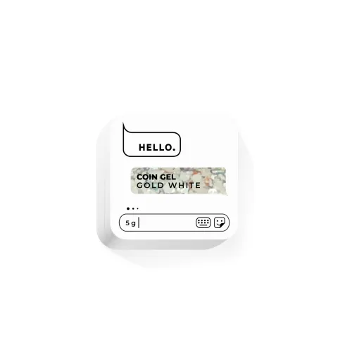 HEYLOVE. Coin gel, Gold White, 5 g