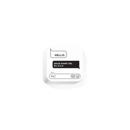 HEYLOVE. Solid paint gel, black, 5 g