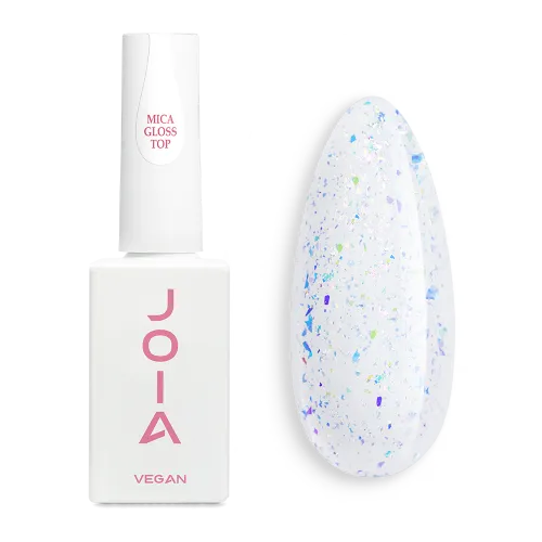 Nail polish fixative "Mica Gloss Top" JOIA vegan, 15 ml