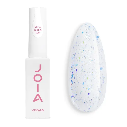 Nail polish fixative "Mica Gloss Top" JOIA vegan, 8 ml