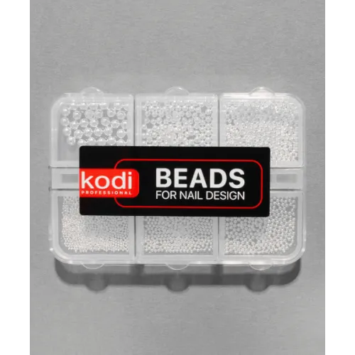 Beads for Nail Design (color: silver) Kodi Professional