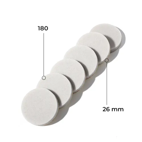 Buff disk 26 mm (grey, 180 grit, 50 pcs.) Kodi Professional