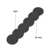 Disc 16 mm (black, 320 grit, without soft layer, 50 pcs.)  Kodi Professional