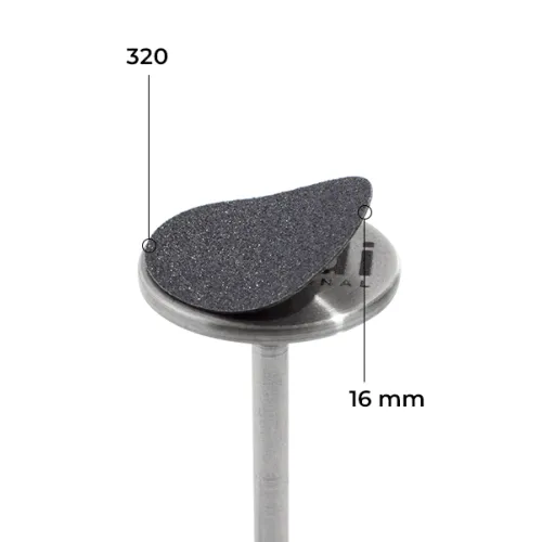 Disc 16 mm (black, 320 grit, without soft layer, 50 pcs.)  Kodi Professional