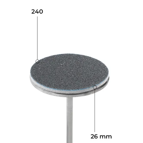 Disc 26 mm (black, 240 grit, with soft layer, 50 pcs.)  Kodi Professional