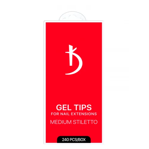 Gel Tips for Extensions Medium Stiletto Kodi Professional quantity: 240 pcs/pack
