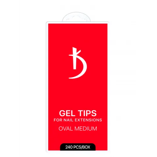 Gel Tips for Extensions Oval Medium Kodi Professional quantity: 240 pcs/pack