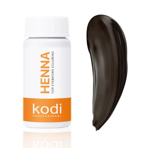 Henna for dyeing eyebrows, color: dark brown 10 g. Kodi Professional