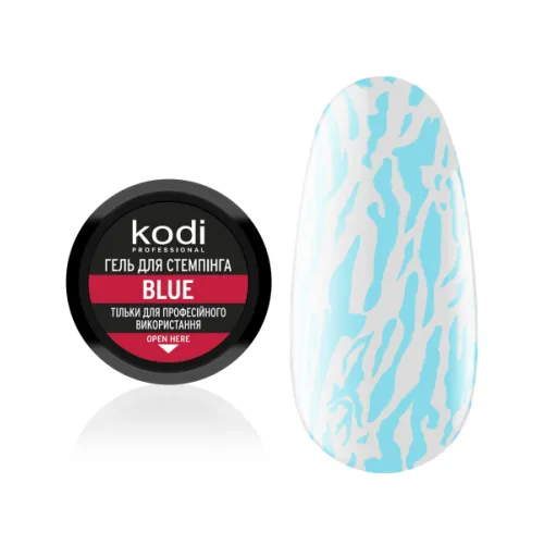 Stamping gel color: blue Kodi Professional 4 ml
