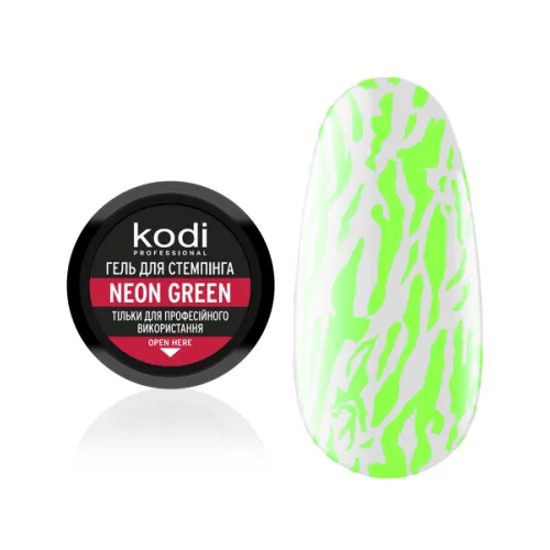Stamping gel color: neon green Kodi Professional 4 ml