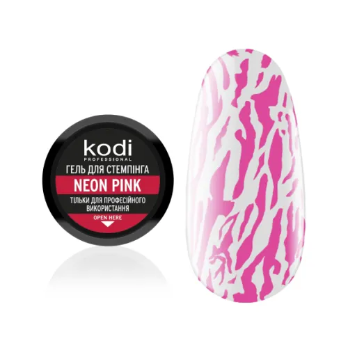 Stamping gel color: neon pink Kodi Professional 4 ml
