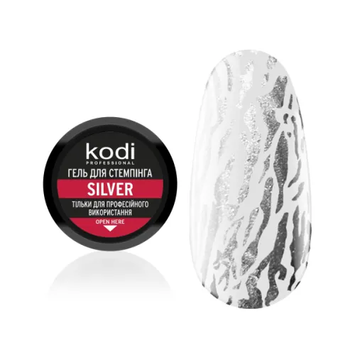 Stamping gel color: silver Kodi Professional 4 ml