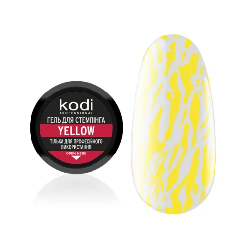 Stamping gel color: yellow Kodi Professional 4 ml