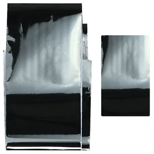 Komilfo casting foil, dark silver, glossy