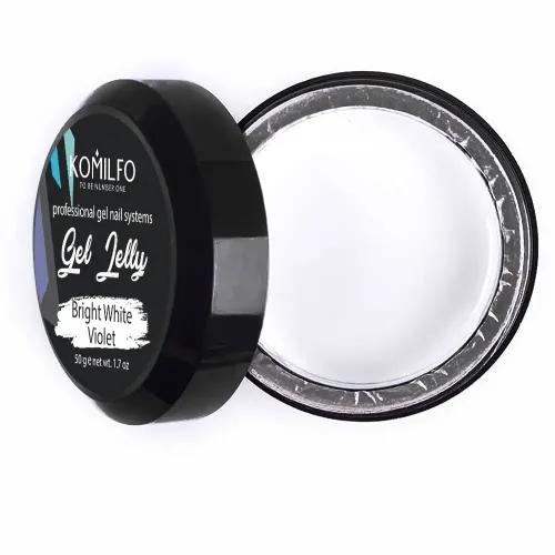 Komilfo Gel Jelly Bright White Violet, 50 g
