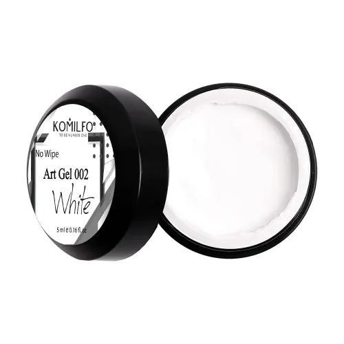 Komilfo No Wipe Gel Paint White 002, 5 ml