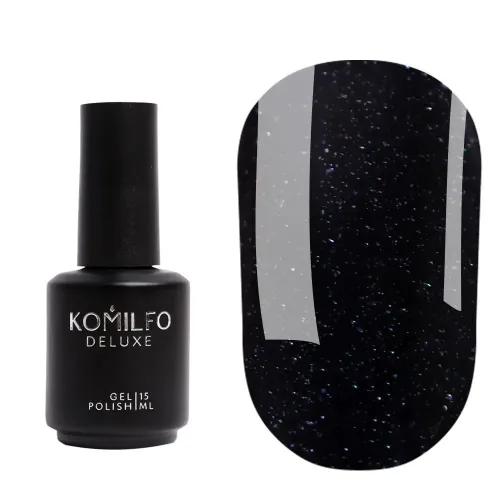KOMILFO No Wipe Glitter Top 15 мл