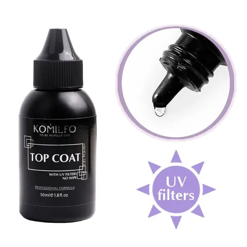 KOMILFO No Wipe Top HEMA/TPO free With Filters 50 ml (bottle with spout)