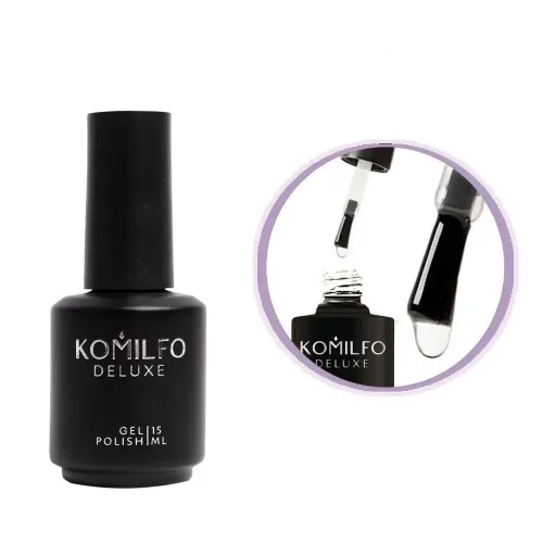 Komilfo No Wipe Rubber Top (with UV filters), 15 ml (10-Piece Set)