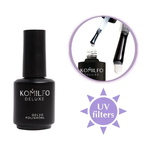 Komilfo Wipe Top - top for Gel Nail Polish with a sticky layer, 15 ml