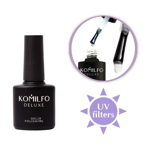 Komilfo Wipe Top - top for Gel Nail Polish with a sticky layer, 8 ml