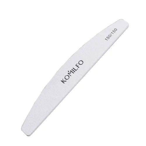 Nail file Komilfo semicircle gray 150/150