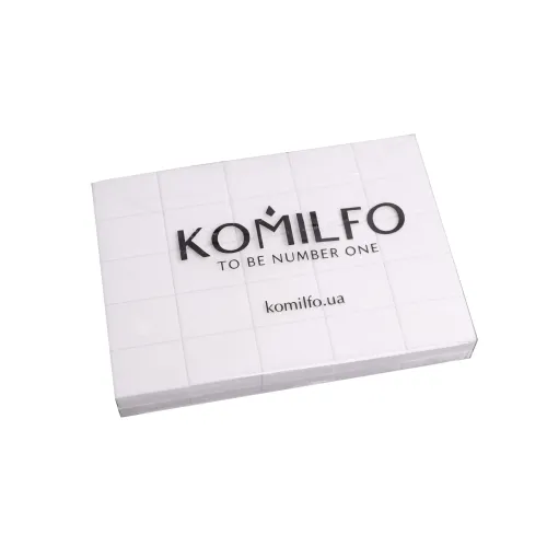 Nail grinder Komilfo Mini 32*25*12 mm white 120/120 (50 pieces in a pack)