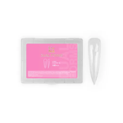 Гелевые Типсы Long Almond XL (120 шт.) LUNAmoon