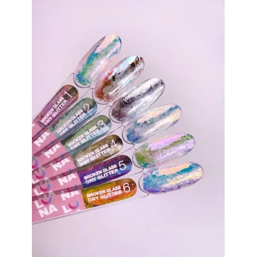 Broken Glass Dry Glitters Set (6 шт.) LUNAmoon