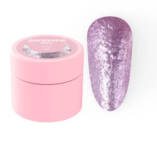 Блесточки для ногтей Sapphire Gel №2 5 ml LUNAmoon