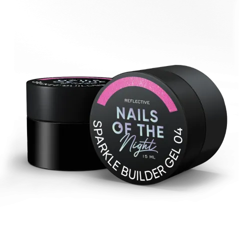 NAILS OF THE NIGHT Sparkle builder gel 04, 15 ml