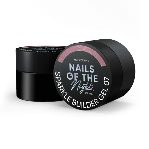 NAILS OF THE NIGHT Sparkle builder gel 07, 15 ml