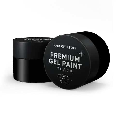 NAILS OF THE DAY Gel paint Black wipe, 5 мл