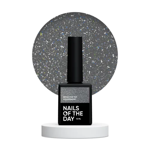 NAILS OF THE DAY Reflective top Holographic, 10 ml