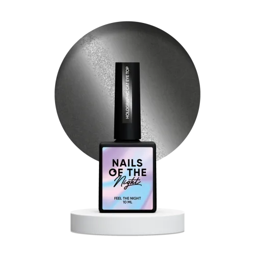 NAILS OF THE NIGHT Holographic Top Cat eye, 10 ml