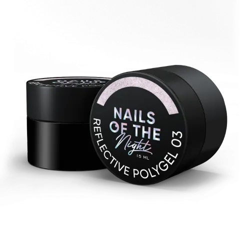 NAILS OF THE NIGHT Reflective Polygel 03, 15 ml